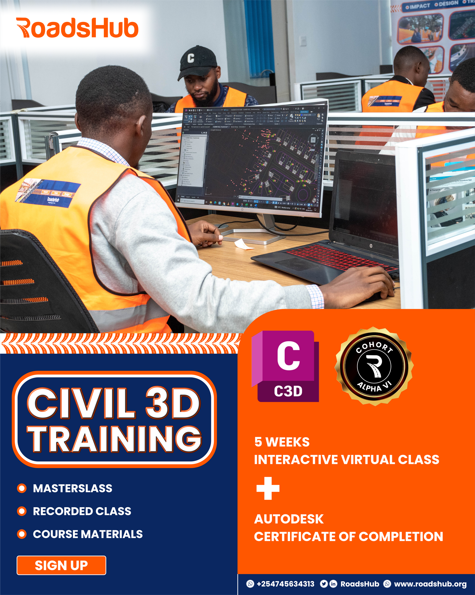 Cohort Alpha VI Civil 3D For Road Design Training Experience