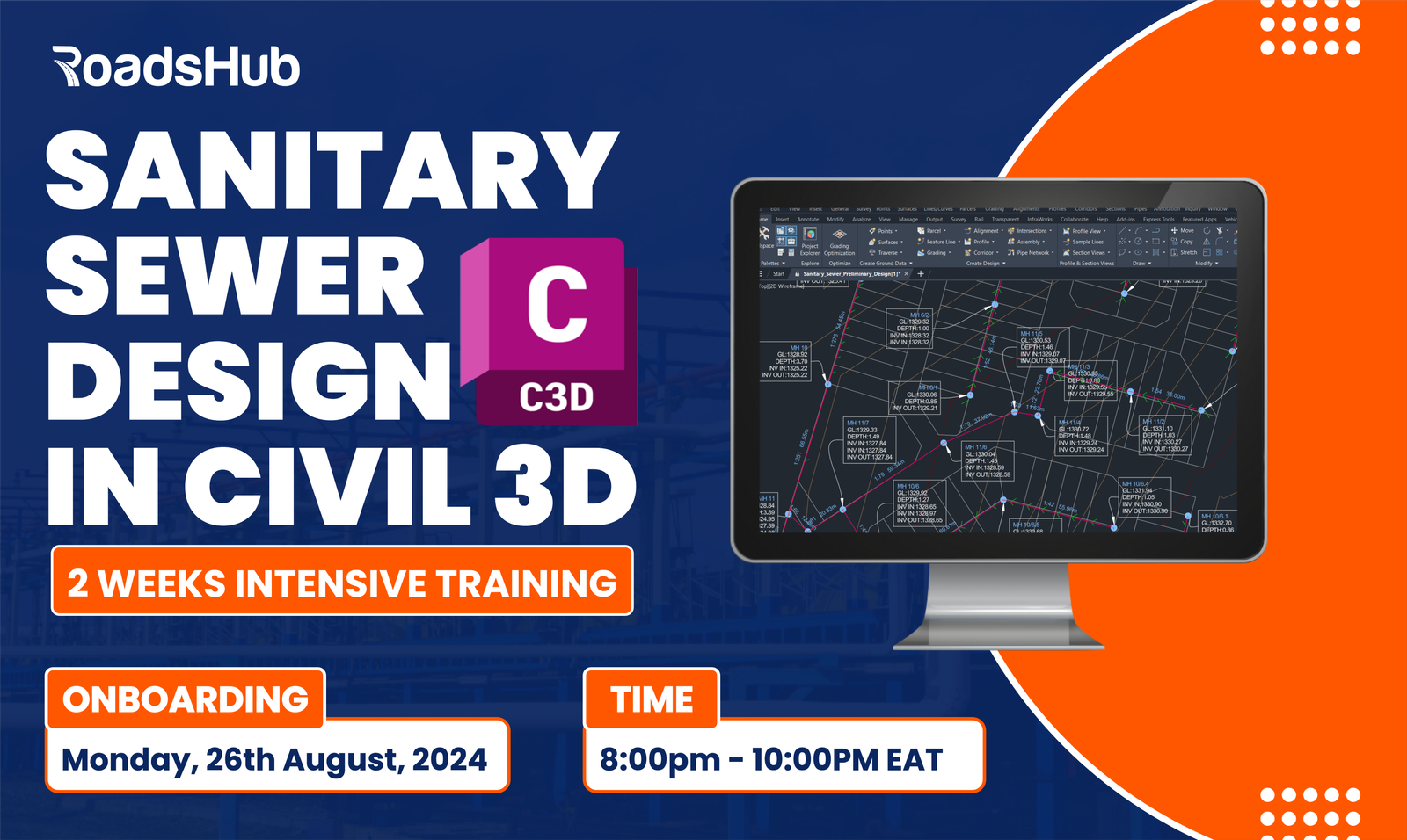 Sanitary Sewer Design in Civil 3D