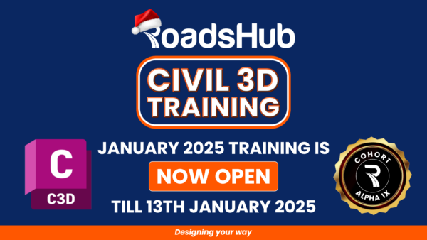 Live Civil 3D For Road Design Training – JANUARY 2025 INTAKE ONGOING