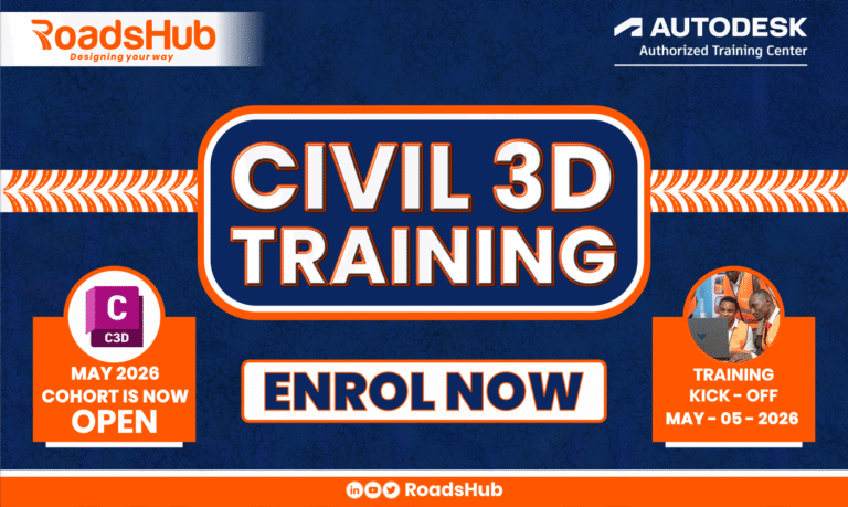 Civil 3D For Road Design Training – MAY 5, 2026 ENROLLMENT