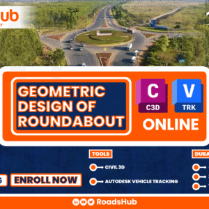 modern roundabout design' and 'Civil 3D roundabout'