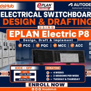 Electrical Switchboard Design and Drafting Using EPLAN Electric P8 course poster by RoadsHub