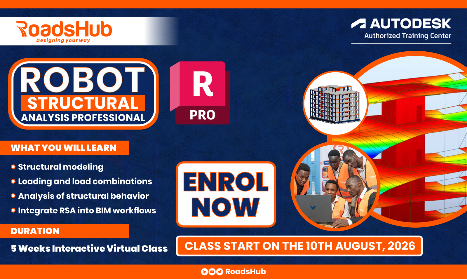 Advanced Structural Design with Robot Professional- August 10, 2026